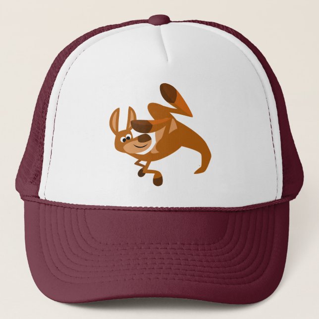 Cute Cartoon Kangaroo's Somersault Hat (Front)