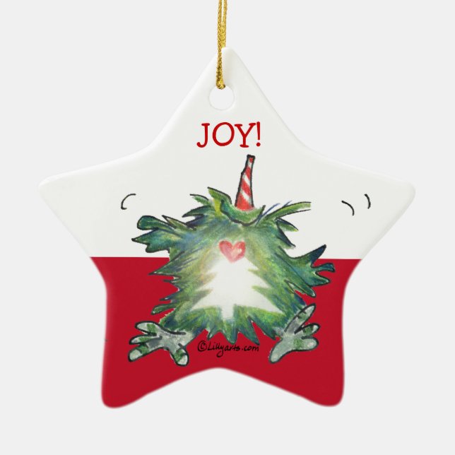 Cute Cartoon Kiwi Christmas Star Ornament (Front)