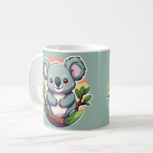 Cute Cartoon Koala Coffee Mug