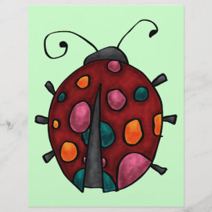 Cute Cartoon Ladybug Flyer