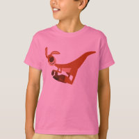 Cute Cartoon Leaping Kangaroo Children T-Shirt
