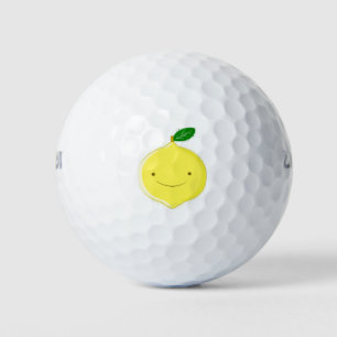 Cute Cartoon Lemon Golf Balls