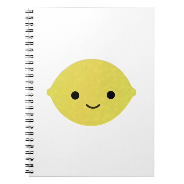 Cute Cartoon Lemon Notebook (Front)