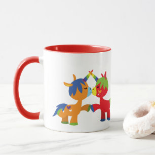Cute Cartoon LGBTQIA Unicorns Mug