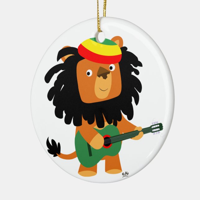 Cute Cartoon Lion of Zion Ornament (Left)
