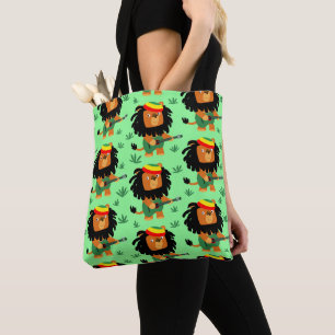 Cute Cartoon Lion Of Zion Tote Bag