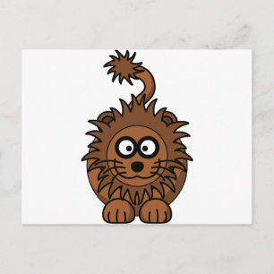 Cute Cartoon Lion Postcard