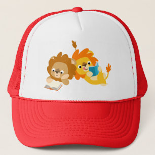 Cute Cartoon Lion Readers Hat