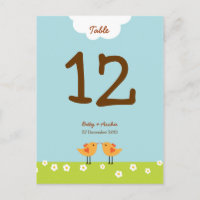 Cute Cartoon Love Birds (Day) Wedding