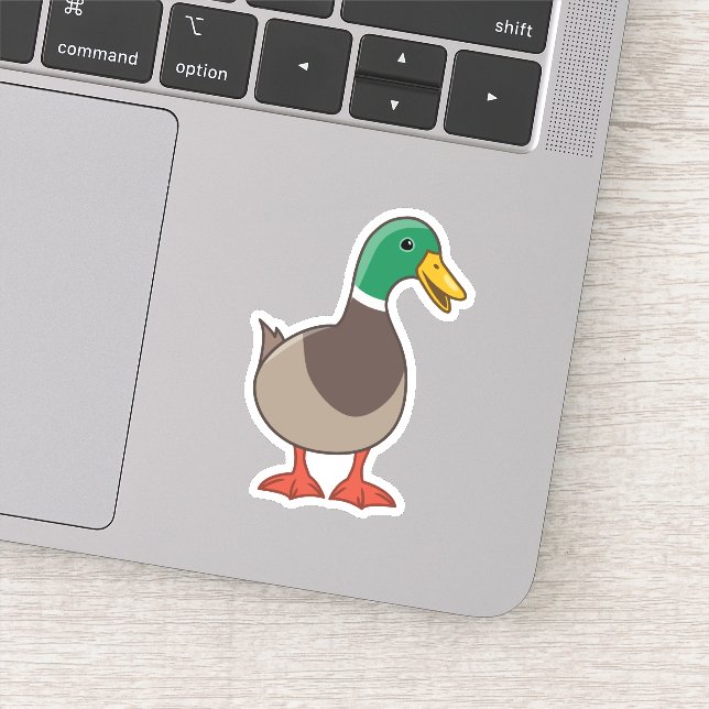 Cute Cartoon Mallard Duck (Detail)