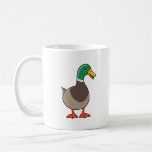 Cute Cartoon Mallard Duck Coffee Mug