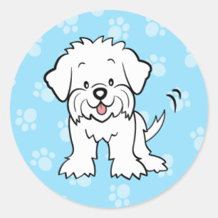 Cute Cartoon Maltese Sticker