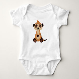 Cute Cartoon Meerkat Gift Baby Bodysuit