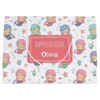 Cute Cartoon Mermaid Pattern Favour Boxes