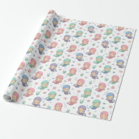 Cute Cartoon Mermaid Pattern