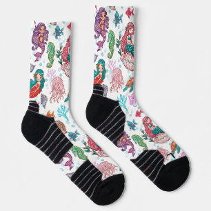 Cute cartoon mermaids socks
