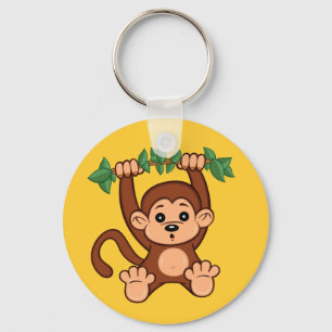 Cute Cartoon Monkey Keychain