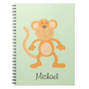 Cute Cartoon Monkey Notebook