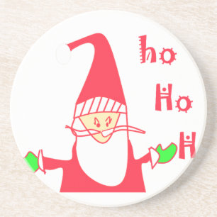 Cute Cartoon Mouse Santa Collection. Coaster