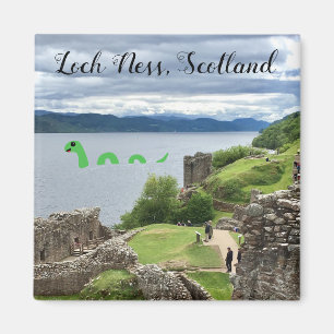 Cute Cartoon Nessie Loch Ness Monster, Scotland Magnet