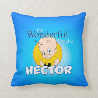 Cute cartoon of Hector on pillow