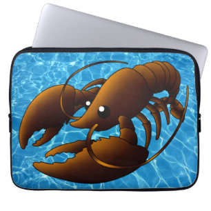 Cute Cartoon Orange Lobster Backpack Laptop Sleeve