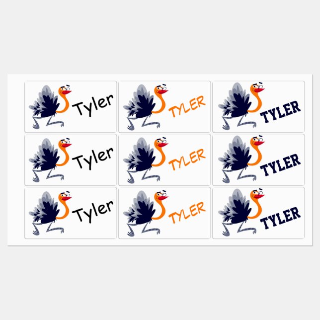 Cute Cartoon Ostrich  (Sheet)