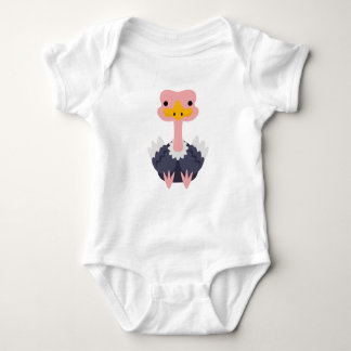 Cute Cartoon Ostrich Gift Baby Bodysuit