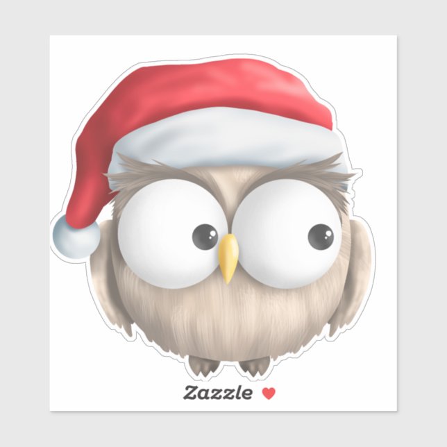 Cute Cartoon Owl Christmas (Sheet)