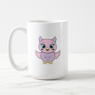 Cute cartoon owl coffee mug
