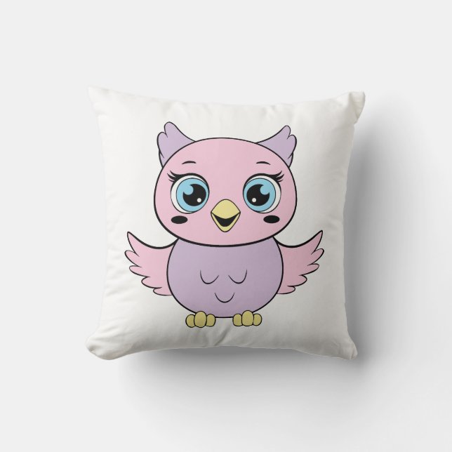 Cute cartoon owl cushion (Front)