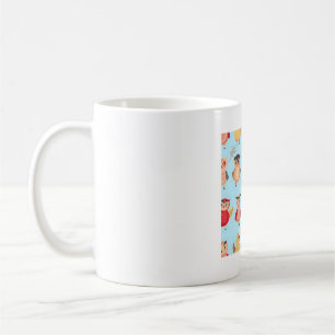 cute cartoon owl pattern coffee mug