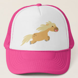 Cute Cartoon Palomino Pony Trucker Hat
