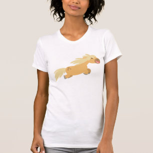 Cute Cartoon Palomino Pony Women T-shirt