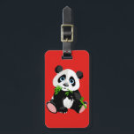 Cute cartoon Panda Bear Luggage Tag<br><div class="desc">Cartoon Panda Bear background</div>