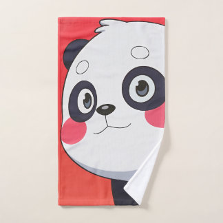 Cute Cartoon Panda Hand Towel for Fun and Playful