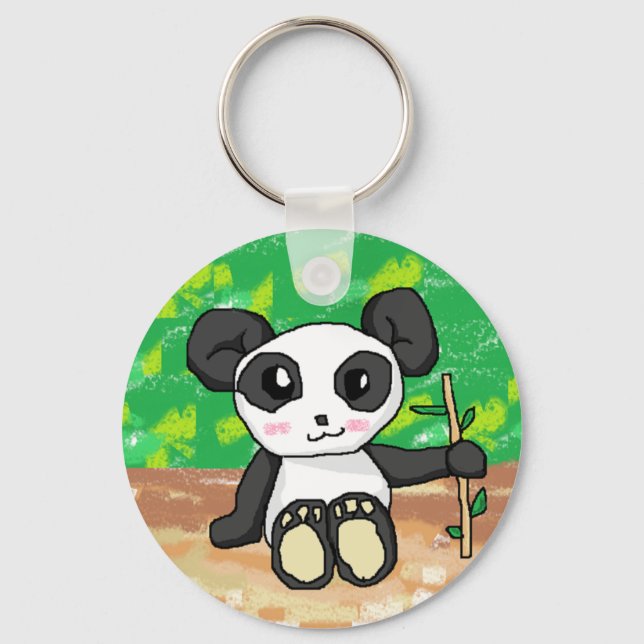 cute cartoon panda key ring (Front)