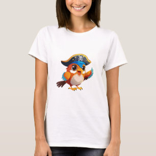 Cute cartoon parrot pirate T-Shirt