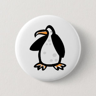 cute cartoon penguin 6 cm round badge