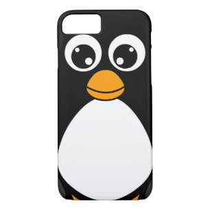 Cute Cartoon Penguin Black and White iPhone 8/7 Case
