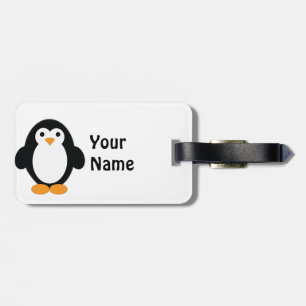 Cute Cartoon Penguin Luggage Tag
