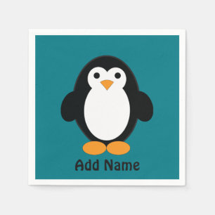 Cute Cartoon Penguin Napkin
