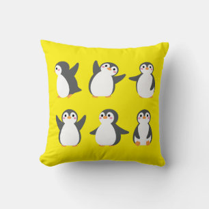 Cute Cartoon Penguins Cushion