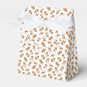 cute cartoon pet dog corgis pattern favour box