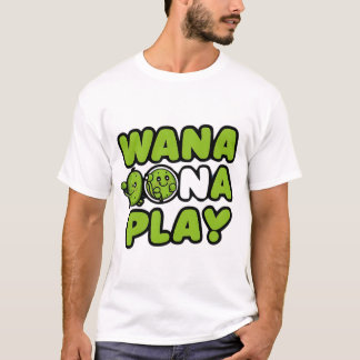 Cute Cartoon Pickle Wanna Play Pickleball T-Shirt