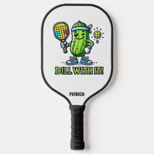 Cute Cartoon Pickle with Paddle Dill with It! 