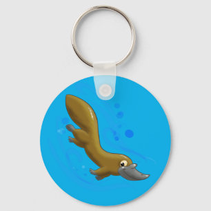 Cute Cartoon Platypus Key Ring