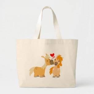 Cute Cartoon Ponies in Love bag