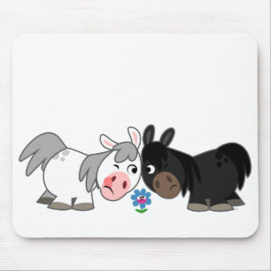 Cute Cartoon Ponies Standoff Mousepad