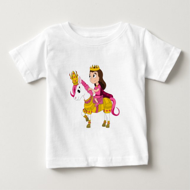 Cute cartoon princess baby T-Shirt (Front)